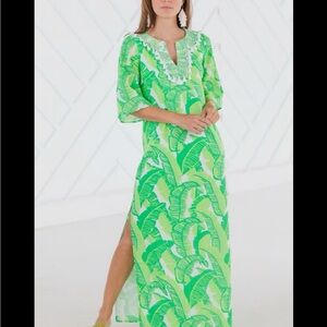 Sail to Sable green leaf Caftan L